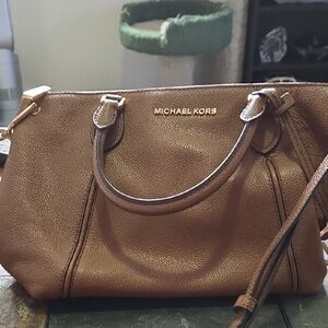 Michael Kors Tan Leather Satchel